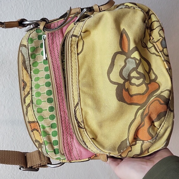 Fossil Canvas Floral Crossover Bag - Picture 11 of 14